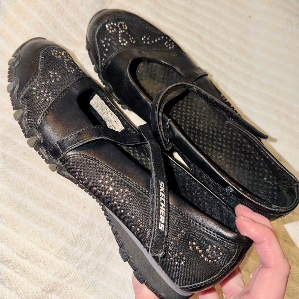 3 for $24! Skechers Women's Black Athletic Mary Jane Shoes